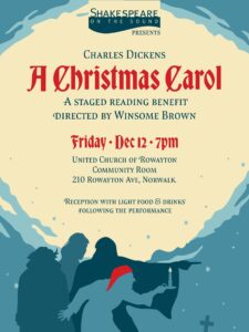 C Dickens' A Christmas Carol poster